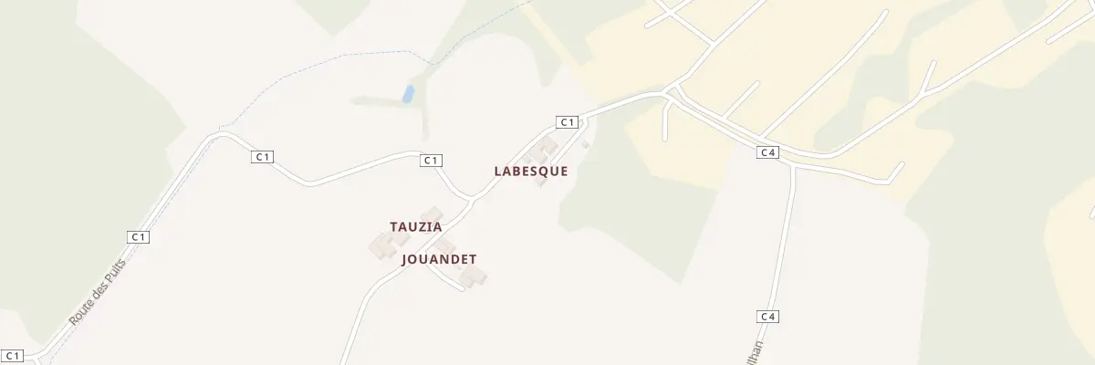 Plan du 793B Rte des Puits à Lussagnet