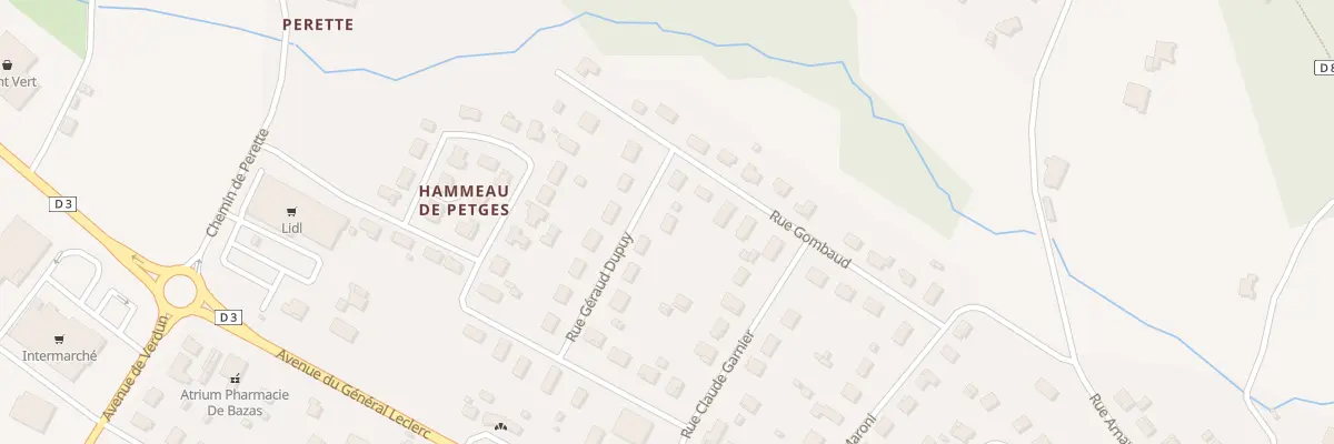 Plan du 7 Rue Géraud Dupuy à Bazas
