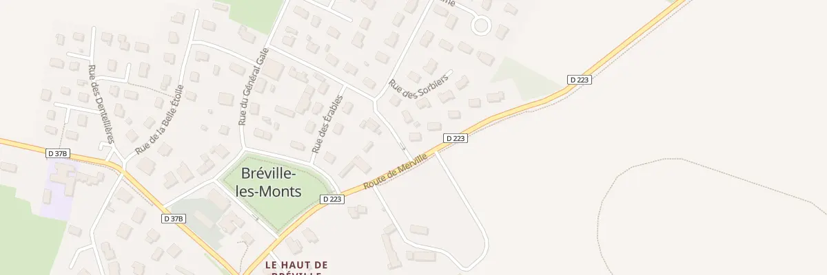 Plan du 15 Rue Bellevue à Bréville-les-Monts