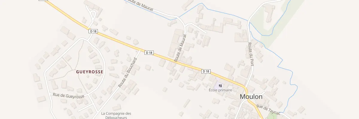 Plan du 200 Rte de Génissac à Moulon