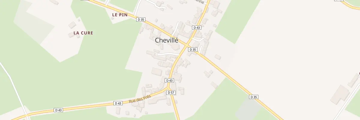 Plan du 5 Rue du Prieure à Chevillé