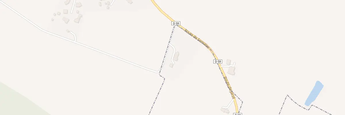 Plan du 6 Rte de Jarzé à Sermaise