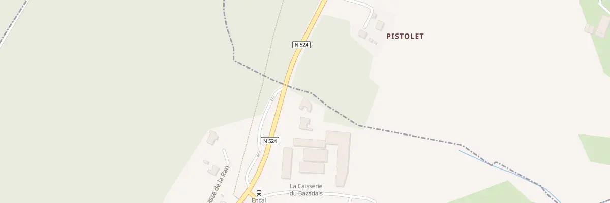 Plan du 205 A la Ran-Est à Cudos