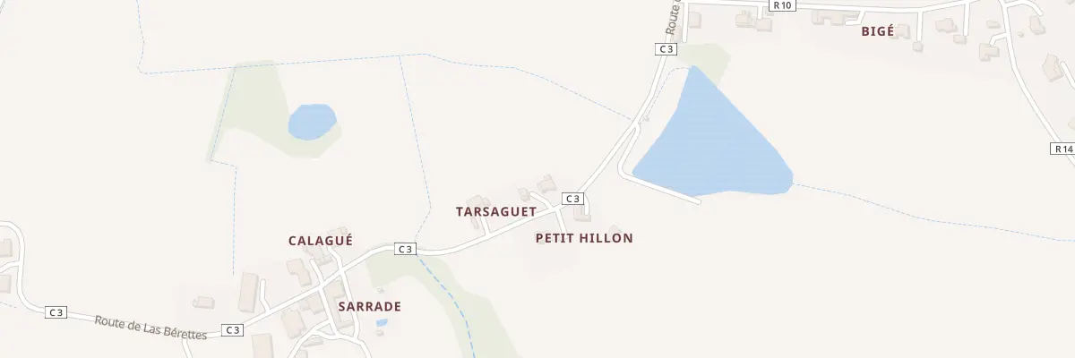 Plan du 6672 Tinnarage à Bernède