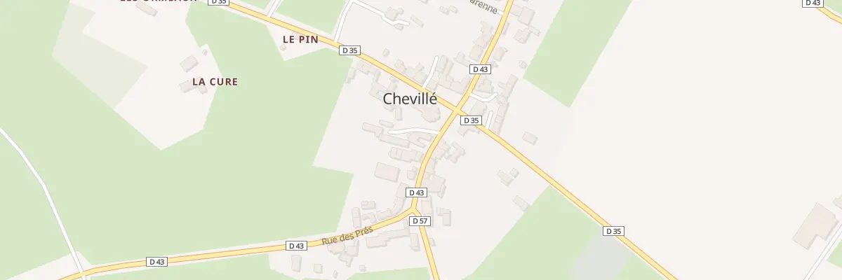 Plan du 8 Rue du Prieure à Chevillé
