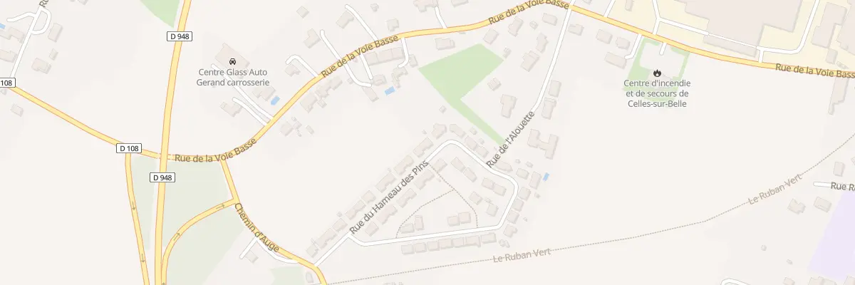 Plan du 25 Rue du Hameau des Pins à Celles-sur-Belle