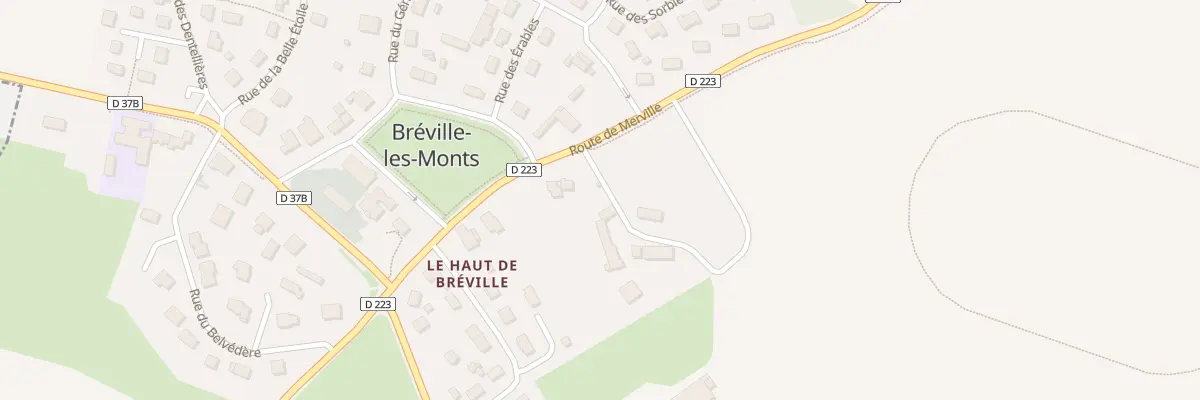 Plan du 14 Rte de Merville à Bréville-les-Monts