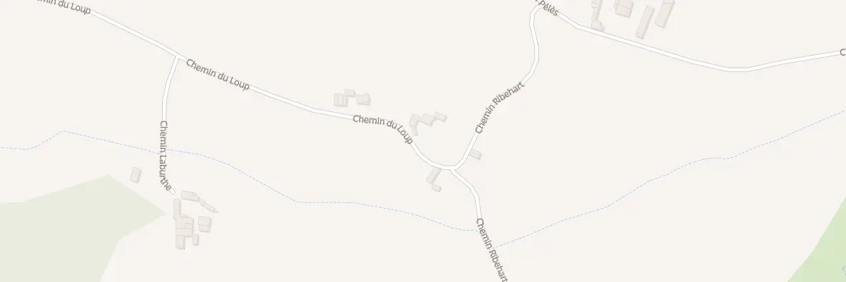 Plan du 2 Che du Loup à Lannecaube