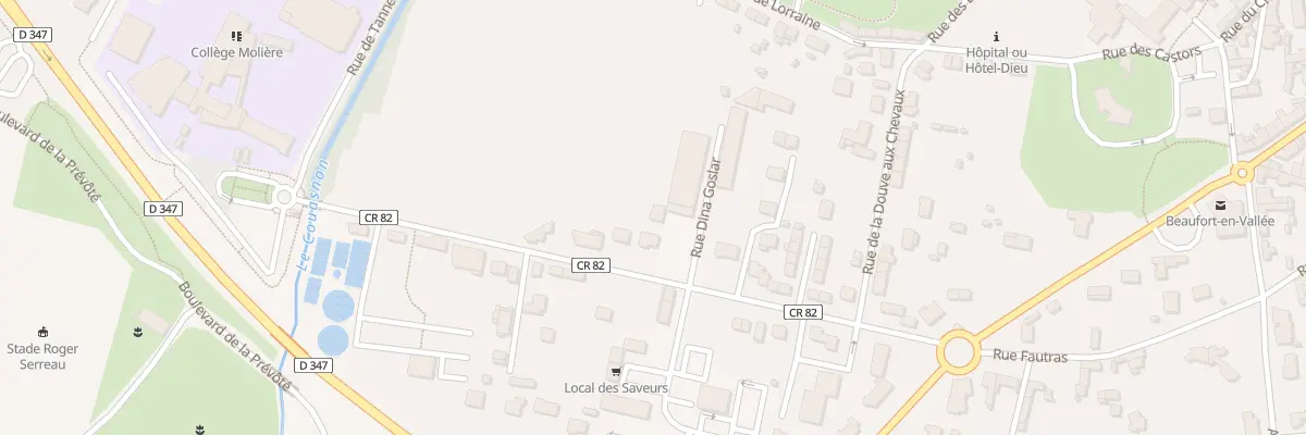 Plan du 12 Rue Charles de Gaulle à Beaufort-en-Anjou