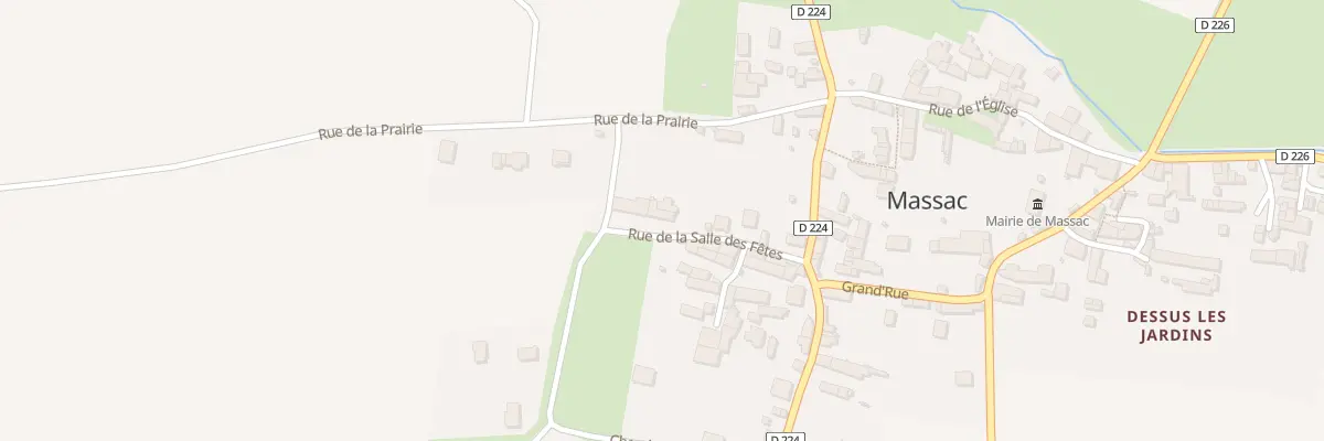 Plan du 5022 Le Bourg à Massac