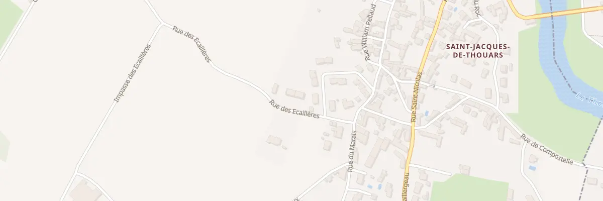 Plan du 6 Rue des Ecaillères à Saint-Jacques-de-Thouars