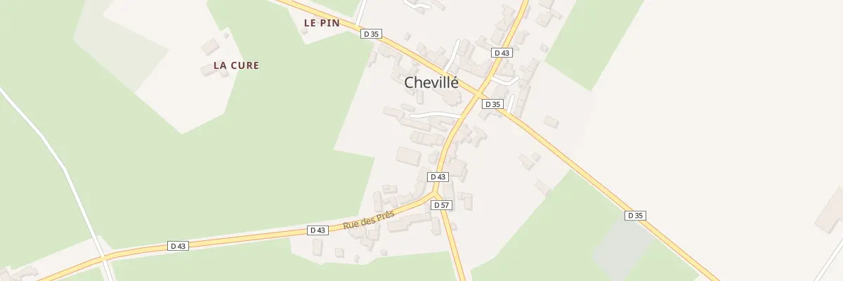 Plan du 14 Rue du Prieure à Chevillé