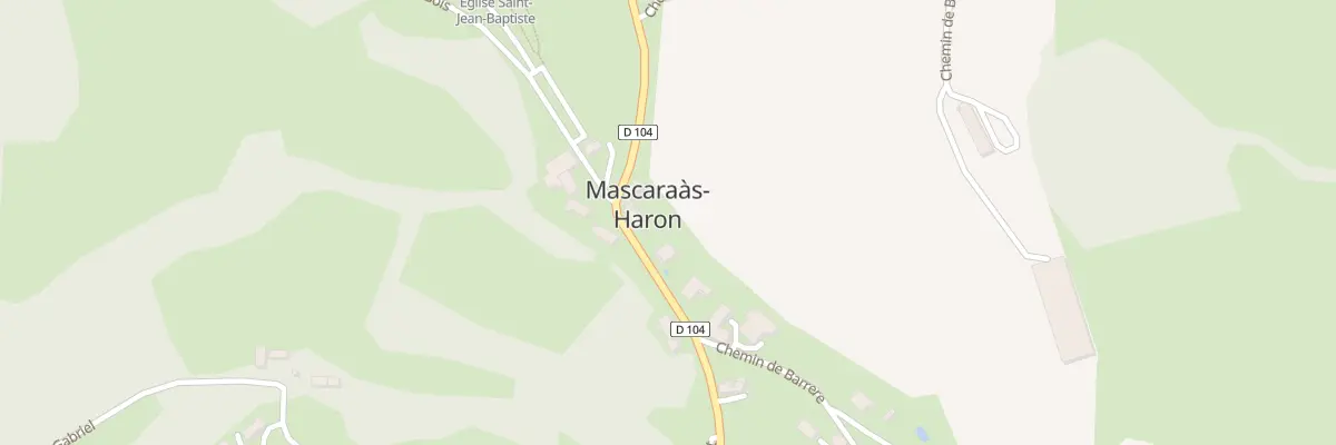 Plan du 95 Rte D 104 Le Bourg à Mascaraàs-Haron