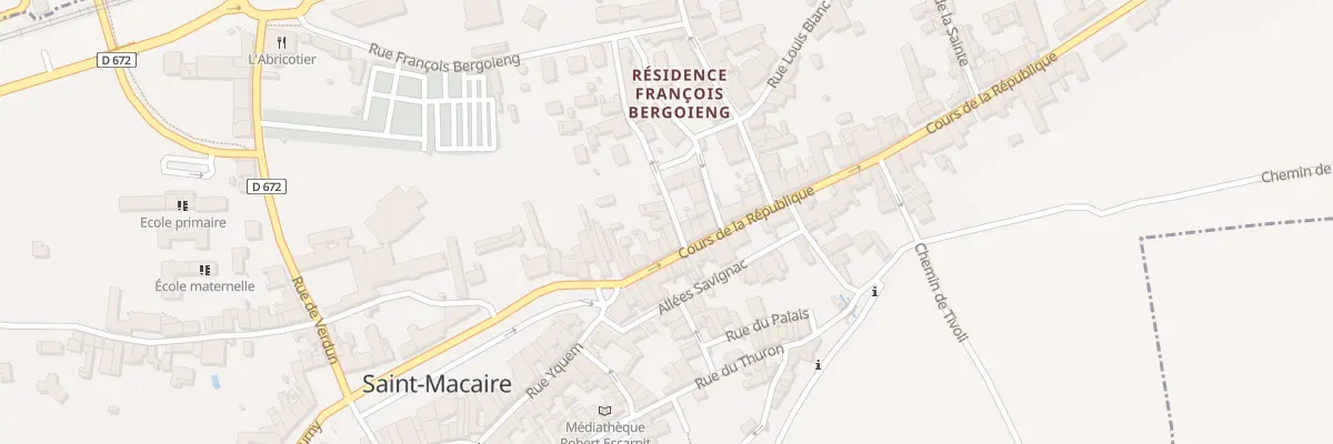 Plan du 5 Rue Chanzy à Saint-Macaire