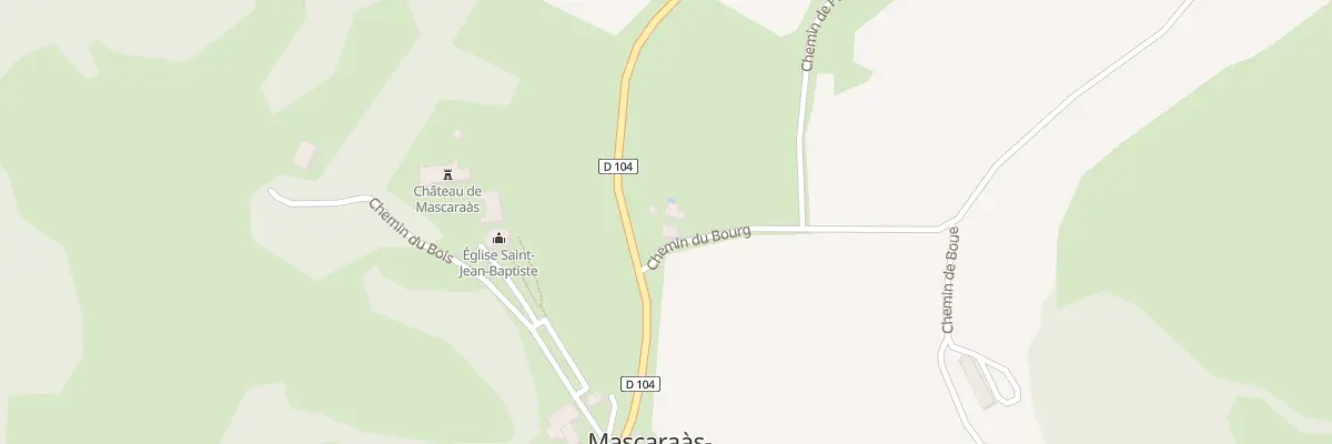 Plan du 15 Che du Bourg à Mascaraàs-Haron