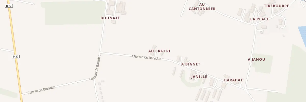 Plan du 320 Chem de Baradat à Lannux