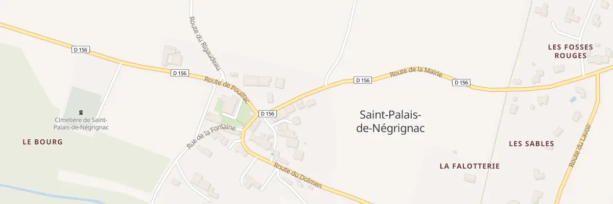 Plan du 5118A Le Bourg à Saint-Palais-de-Négrignac
