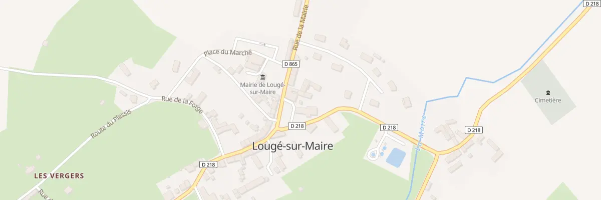Plan du 9 Pl de l’Église à Lougé-sur-Maire