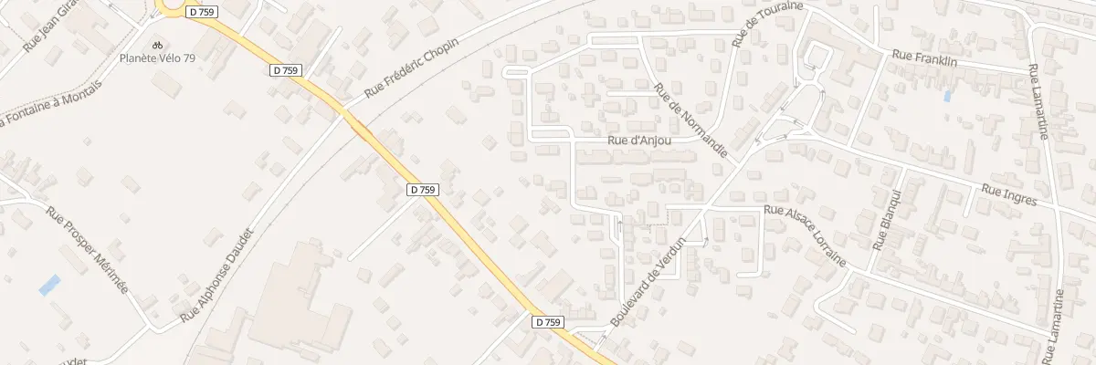 Plan du 15 Rue de Bretagne à Thouars