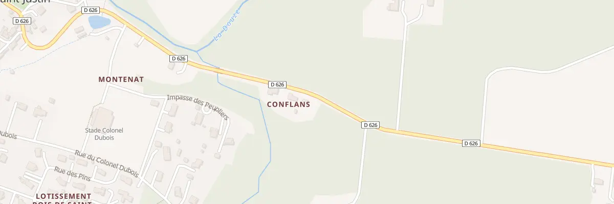 Plan du 340 Rte de Labastide à Saint-Justin