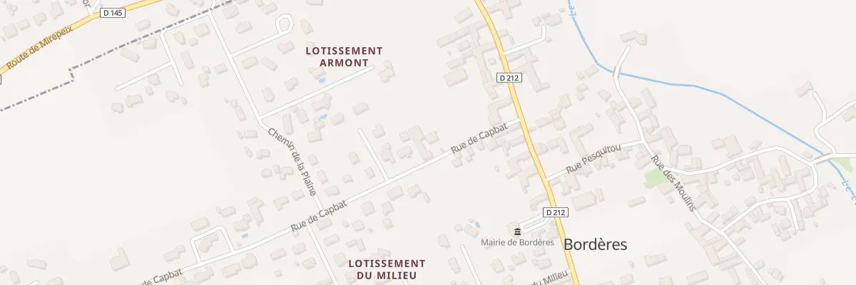 Plan du 2 Rue de Capbat à Bordères