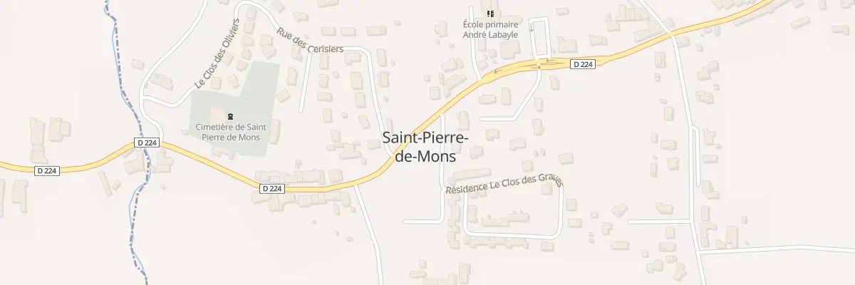 Plan du 1 Lot Le Clos des Cerisiers à Saint-Pierre-de-Mons