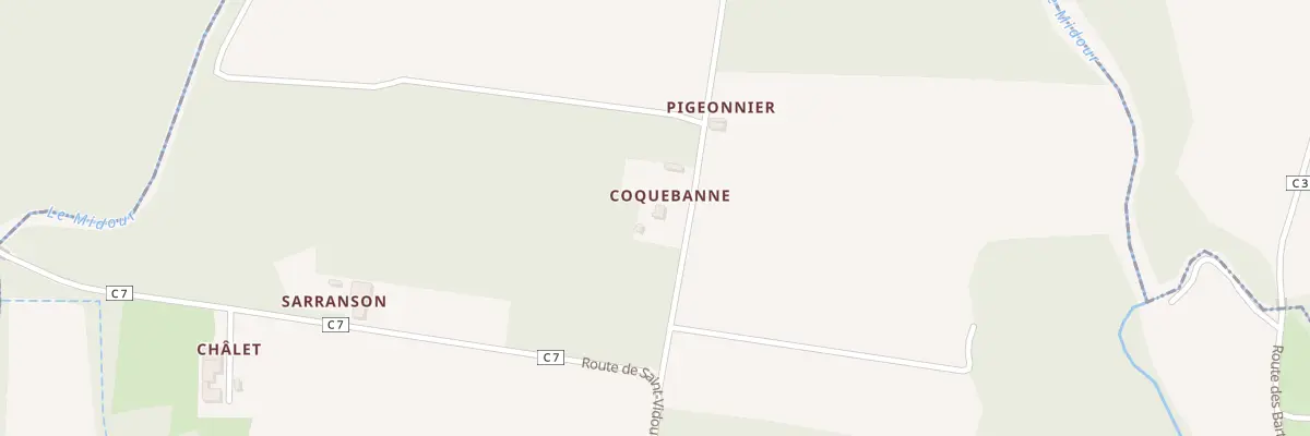 Plan du 835 Chem de Coquebanne à Lannemaignan