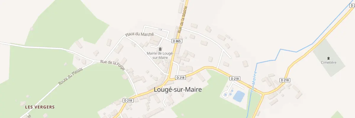 Plan du 2 Rue de la Mairie à Lougé-sur-Maire