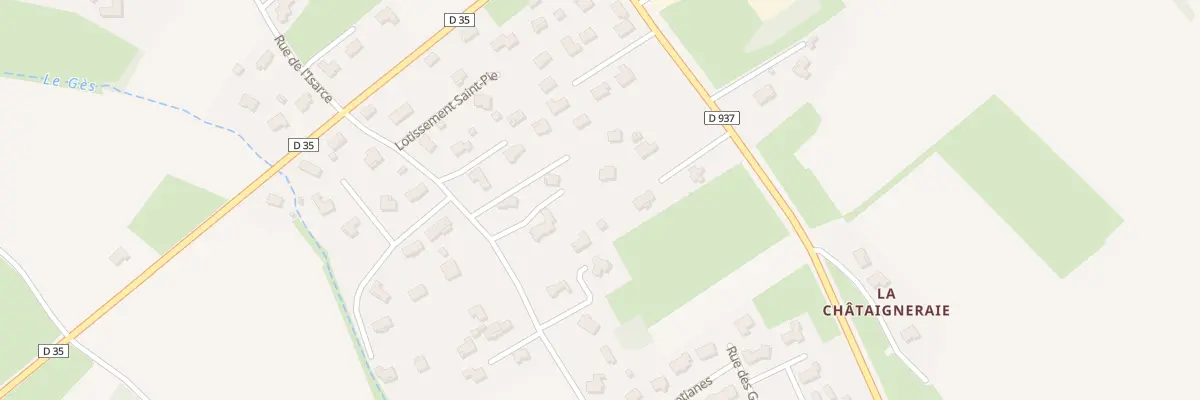 Plan du 13 Imp de l’Isarce à Igon