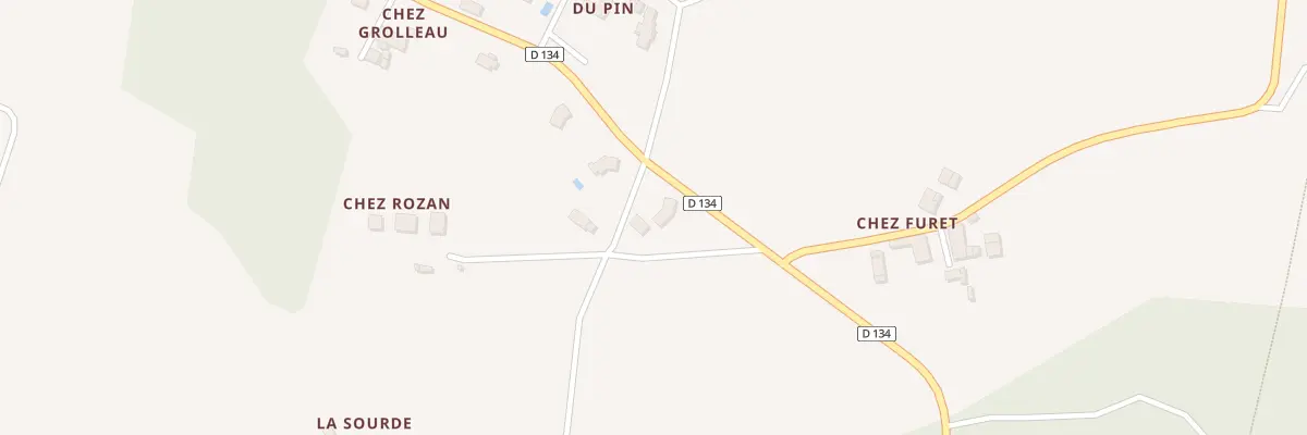 Plan du 1 Terres de chez Furet à Orignolles