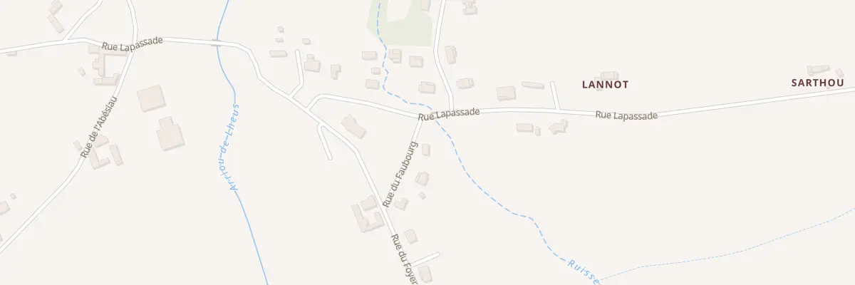 Plan du 4 Rue du Faubourg à Riupeyrous