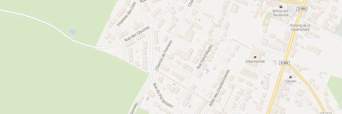 Plan du 18 Che de Fesneau à Brioux-sur-Boutonne