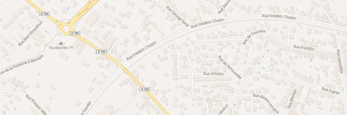 Plan du 3 Rue du Poitou à Thouars