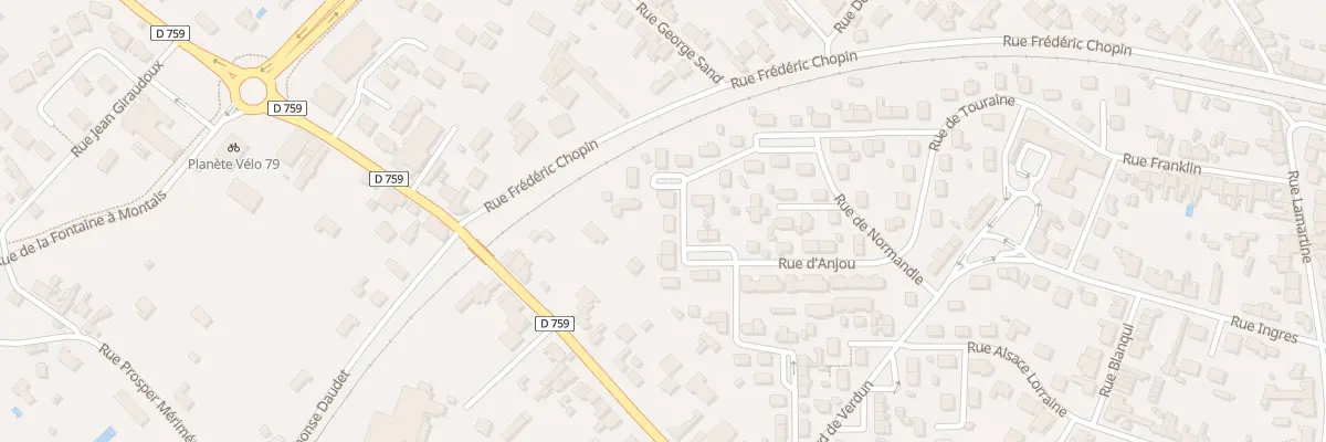 Plan du 1 Rue du Poitou à Thouars