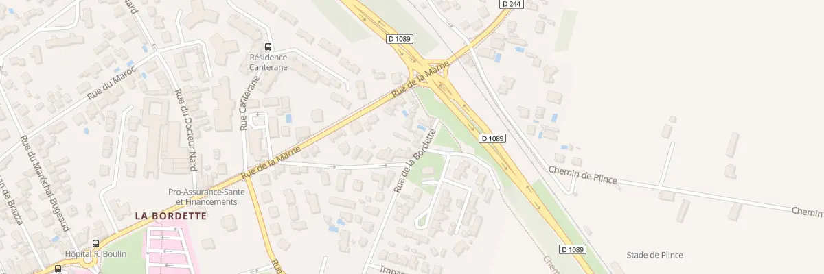 Plan du 95 Rue de la Bordette à Libourne