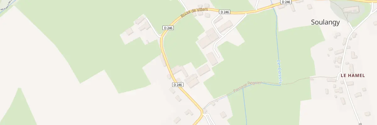 Plan du 25 Rte de Villers à Soulangy
