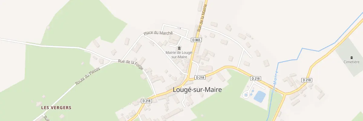 Plan du 5 Pl de l’Église à Lougé-sur-Maire
