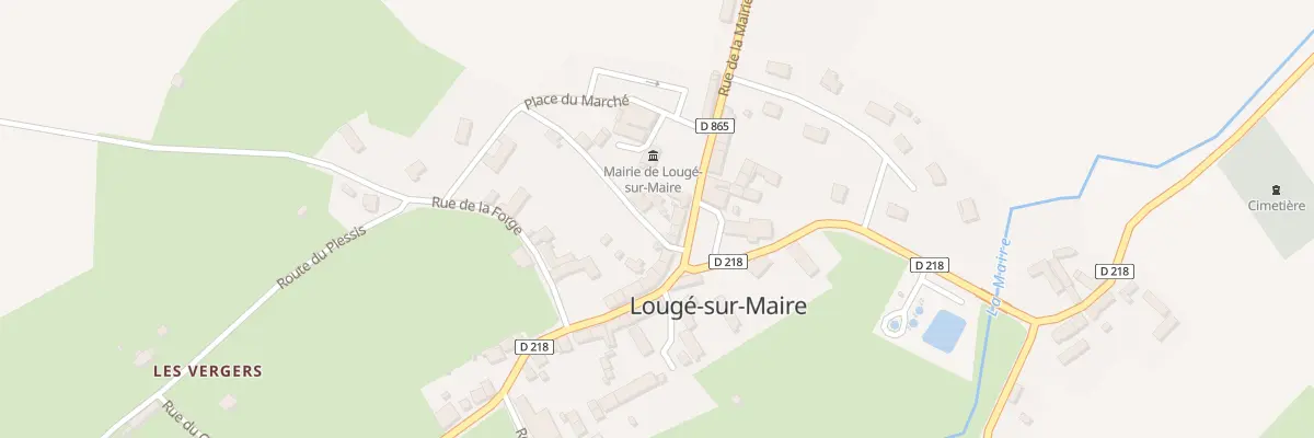 Plan du 3 Pl de l’Église à Lougé-sur-Maire