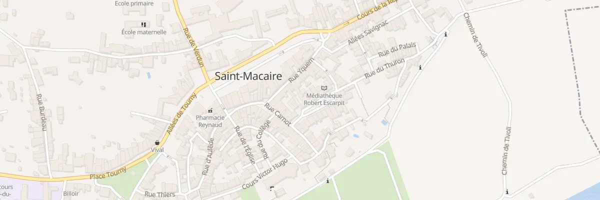 Plan du 7 Pl Mercadiou à Saint-Macaire