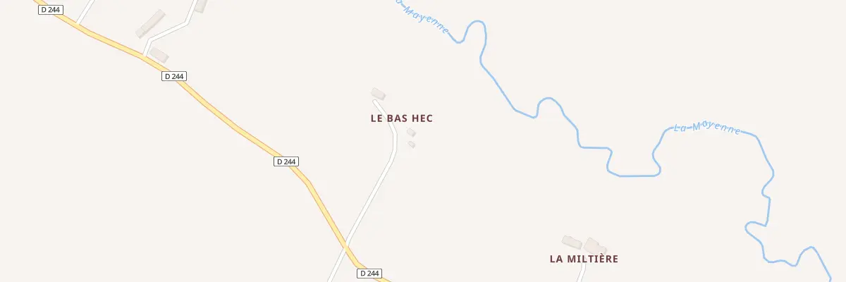 Plan du 100 Le Bas Hec à Pré-en-Pail-Saint-Samson