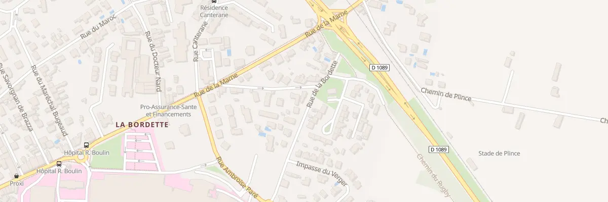 Plan du 91 Rue de la Bordette à Libourne