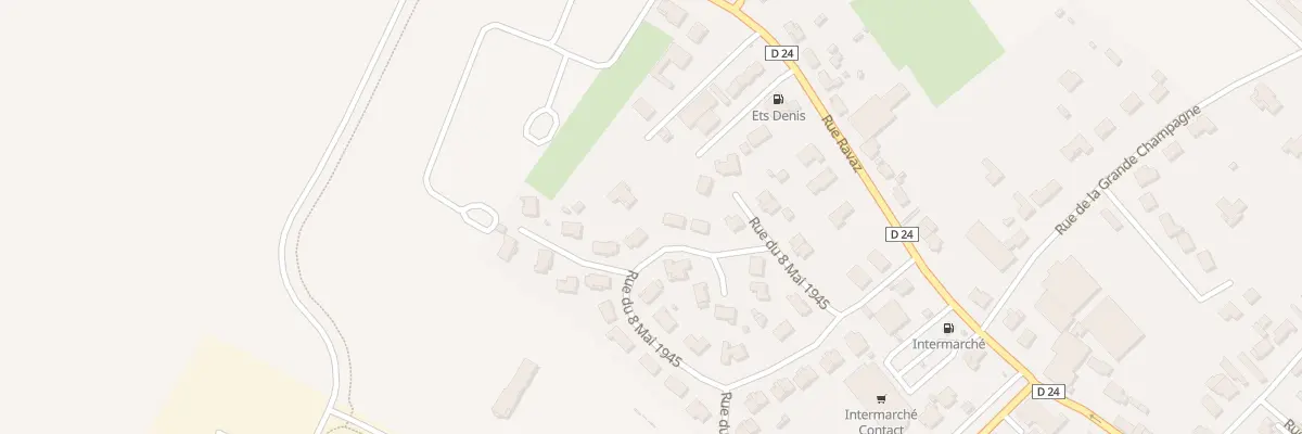 Plan du 20 Rue du Huit Mai 1945 à Segonzac