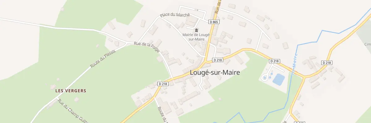 Plan du 8 Rue Christian Bisson à Lougé-sur-Maire