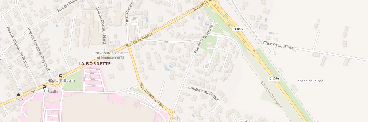 Plan du 87 Rue de la Bordette à Libourne
