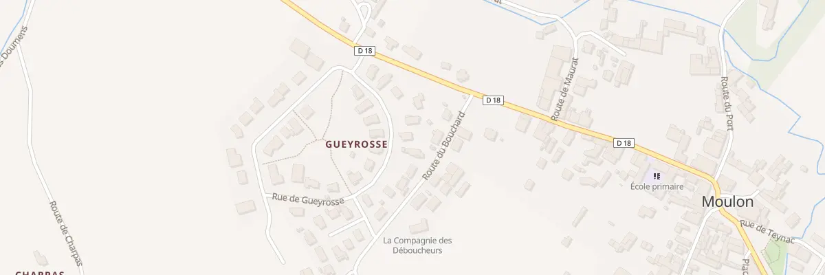 Plan du 13 Lot Gueyrosse à Moulon