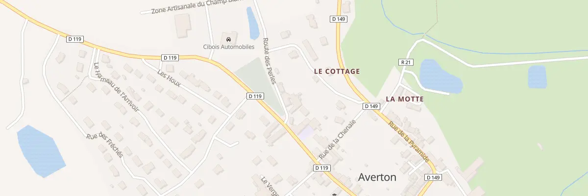 Plan du 2 Rte des Perles à Averton