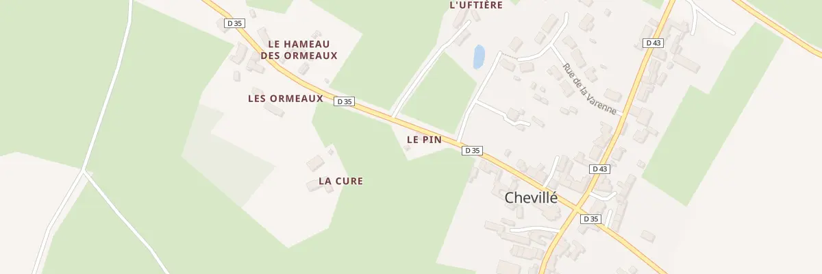 Plan du 5069 Le Pin à Chevillé