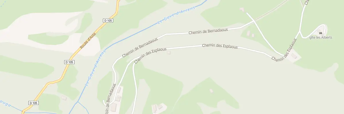 Plan du 9 Esplaus à Arrens-Marsous