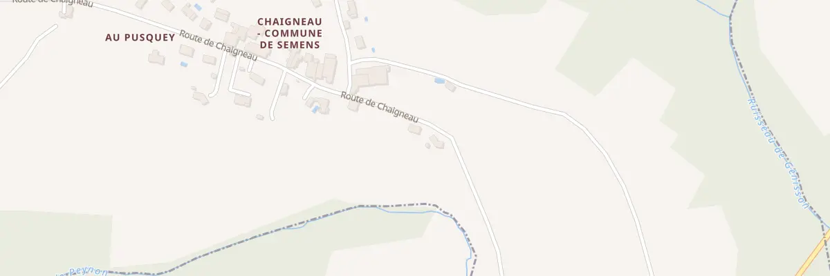 Plan du 21 Chaigneau à Semens