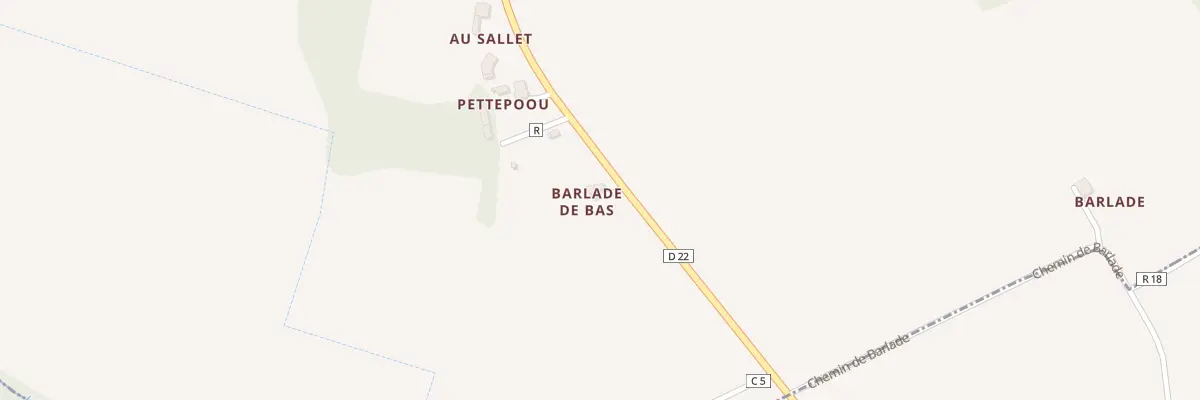 Plan du 2974 Chem de la Plaine à Lannux
